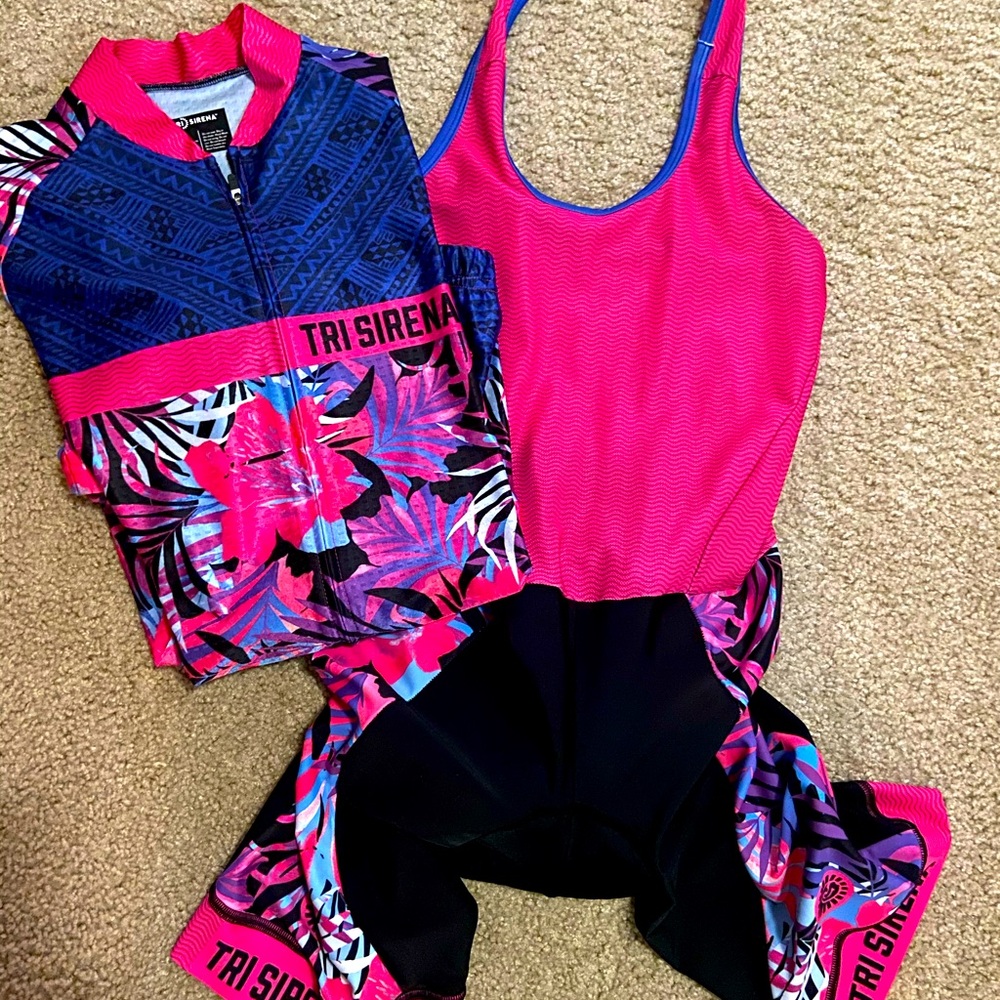 Women's Pink Bike Kit- Vibrant Hot Pink Cycling Set